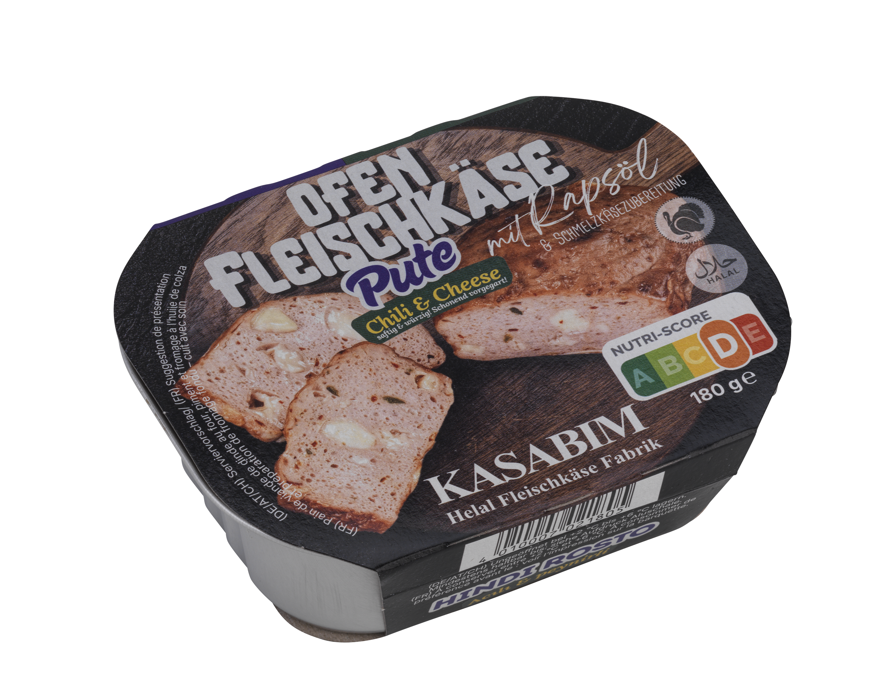 KASABIM Putenfleischkäse Chili Cheese 180 g