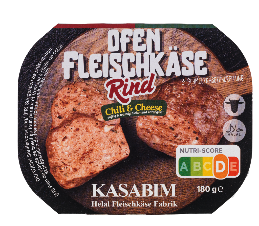 KASABIM Rinderfleischkäse Chili Cheese 180 g